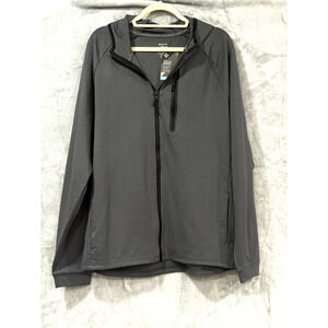 Mens Full Zip Hoodie Jacket Stretch, Member's Mark, Zip Chest Pocket, NWT, S